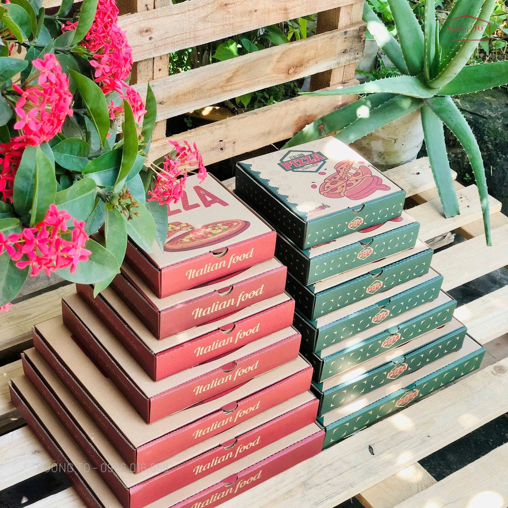 In Hộp Pizza Giá Rẻ Hà Nội – Sóng E Cứng Cáp, Chống Thấm