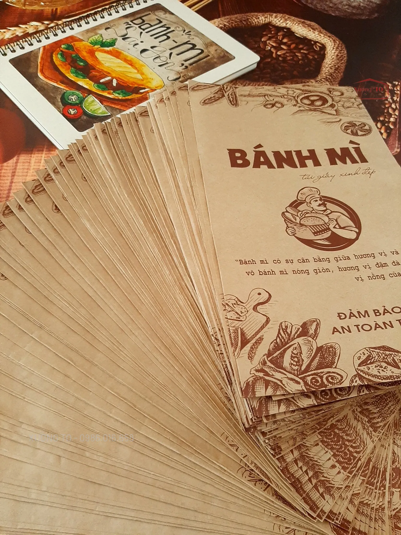 In Giấy Gói Bánh Mì