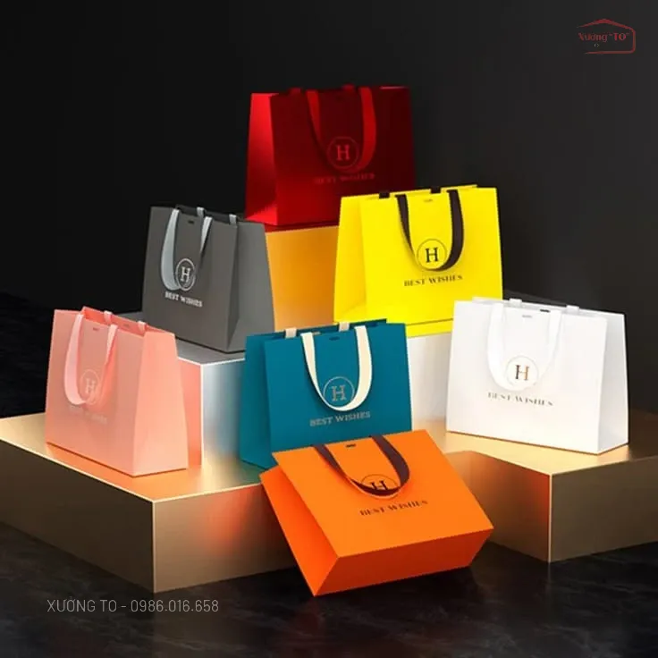 In Túi Shop Mỹ Phẩm Cao Cấp | Ép Kim, Sang Trọng, Giá Tại Xưởng