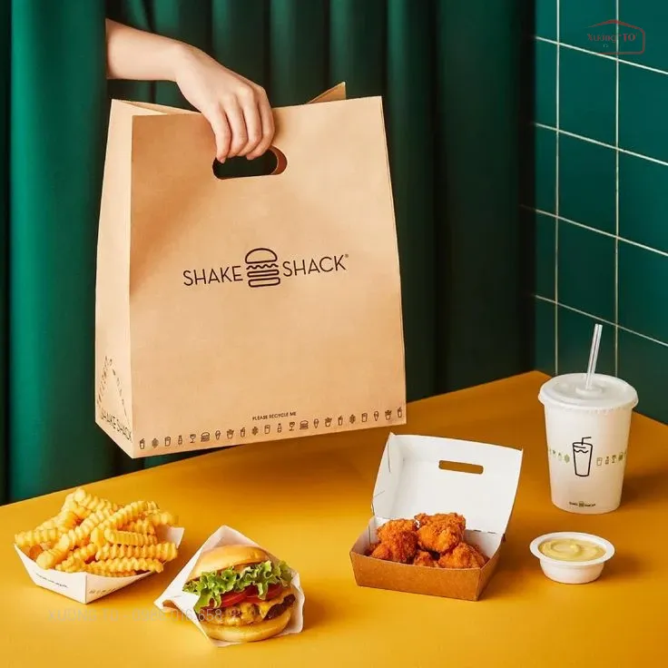 In Túi Giấy Fast Food | Chống Thấm Dầu, Giá Gốc Tận Xưởng